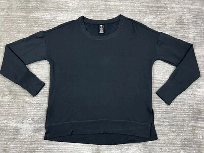 Sudadera Active Life para mujer mediana negra manga larga aberturas laterales suave Foto 1 de 4