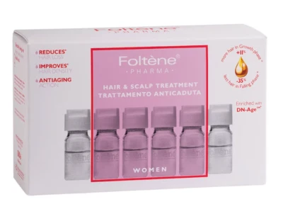 Foltene Hair Loss Treatment for Woman , 12 ampoules x 6ml - Image 1 of 3