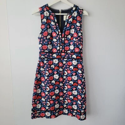 Vestido justo Kate Spade New York feminino margarida jacquard tamanho 4 sem mangas - Imagem 1 de 4