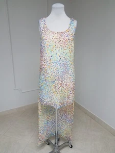 BCBGeneration Dewberry High-low Hi multi color abstract floral dress XXS, S, 2 - Picture 1 of 11