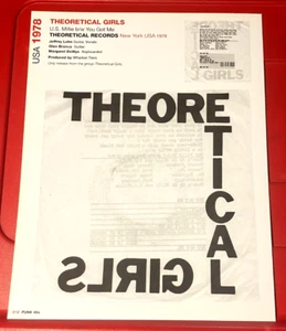 The Theoretical Girls US Millie Record Cover Art PICTURE / PRINT 10.5" x 8" - Bild 1 von 3