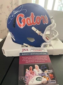 CHRIS COLLINSWORTH SIGNED FLORIDA GATORS ALTERNATE BLUE SPEED MINI HELMET JSA - Picture 1 of 1
