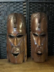Máscara facial tribal para hombre y mujer arte colgante de pared - Imagen 1 de 6