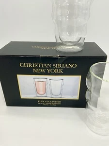 2er Set doppelwandige Gläser 13,5 Unzen von Christian Siriano Flux Kollektion Barzubehör - Bild 1 von 8