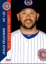 2015 South Bend Cubs Choice #30 Jesus Feliciano Bayamon Puerto Rico PR Card