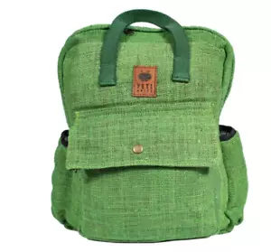 100 % roher Hanf Mini-Rucksack - nachhaltig und stilvoll für Reisen & Alltag - Bild 1 von 3