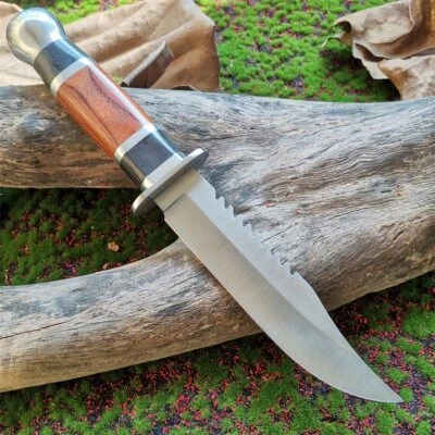 Tactical outdoor survival camping hunting fixed knife, multi-purpose paring tool - Image 1 of 4