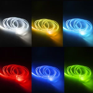 3M LED Ambient Light Interior Fiber Optic RGB Lamp Strip Atmosphere Accessories - Foto 1 di 10