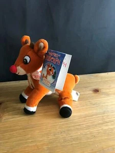 NWT My First Rudolph RED-NOSED REINDEER Baby Rattle Plush Stuffed Animal 6" TOY - Picture 1 of 7