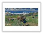 Giovanni Segantini : "Spring in the Alps" (1897) ? Giclee Fine Art Print