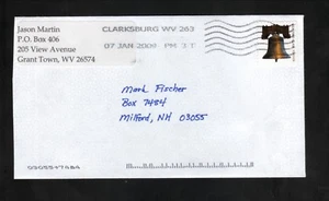 Clarksburg, West Virginia--2009 Machine Cancel Cover - Picture 1 of 1