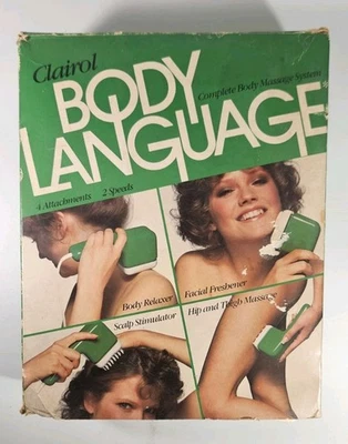 Vintage 1979 Clairol Body Language Body/Face/Scalp/Hip Massage System In Box! - Image 1 of 4