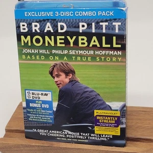 Brand New Sealed Moneyball Blu-ray 3x Disc Xombo Pack Set Brad Pitt Jonah Hill - Picture 1 of 3