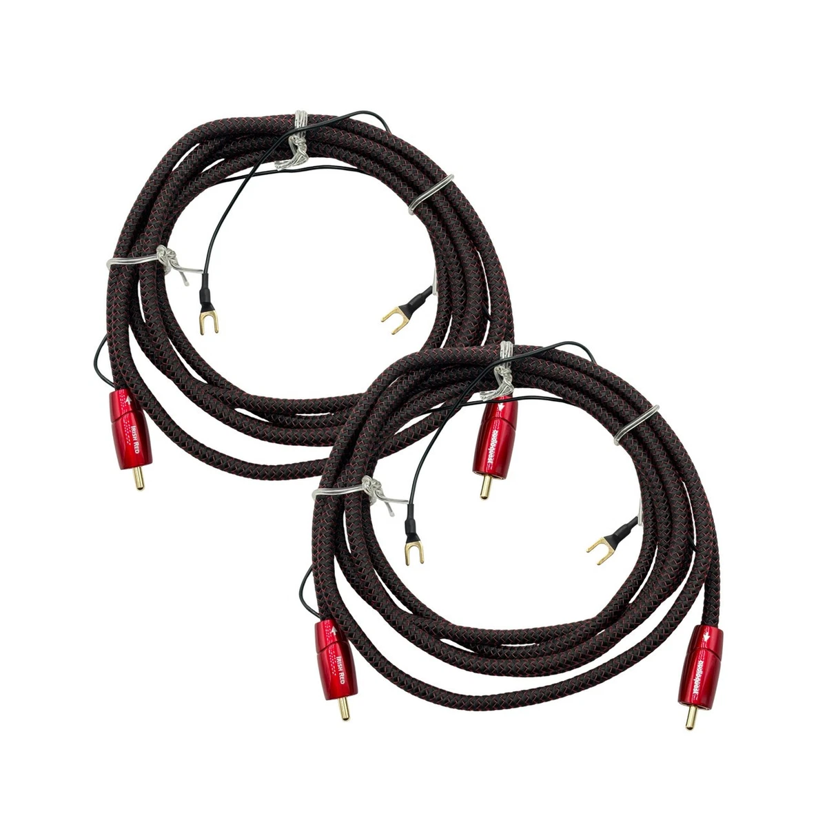 AudioQuest Irish Red Subwoofer RCA Cable; 2m Single Interconnect