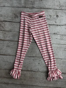 Matilda Jane Pink Ruffle Leggings Girl's Size 8 - Picture 1 of 3