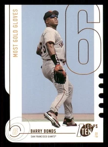 2002 Topps Ten Die Cuts #186 Barry Bonds GLV - Picture 1 of 2
