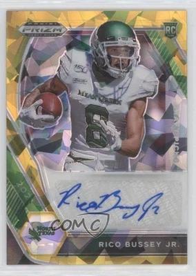 2021 Panini Prizm Draft Picks Gold Ice Rico Bussey Jr #DPA-RBJ Auto - Image 1 of 2