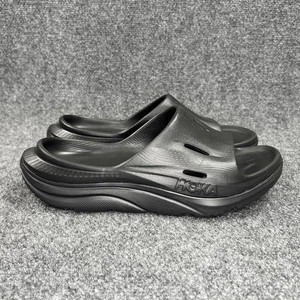 Hoka ORA Recovery Slide 3 Sandals Women's Size 10 Black Athletic Running Slides - Picture 1 of 12