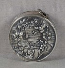 Victorian Art Nouveau sterling silver SEWING TAPE MEASURE
