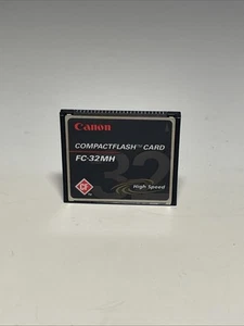 Carte mémoire appareil photo numérique compact flash Canon haute vitesse CF FC-32MH - Photo 1 sur 2