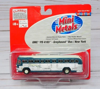 Mini-Metals 32101, GMC PD-4103 Greyhound Bus, New York Destination, HO Scale - Image 1 of 3