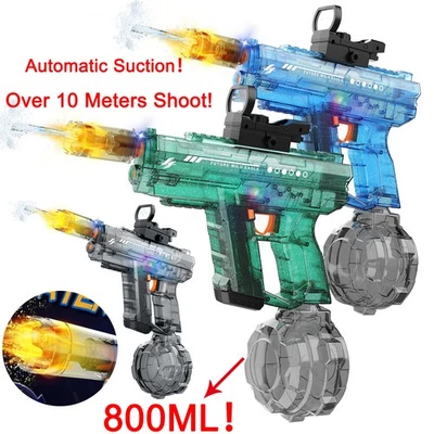 Electric Water Gun UZI Squirt Gun Powerful Water Pistol for Kids Adult Toys - Image 1 of 4