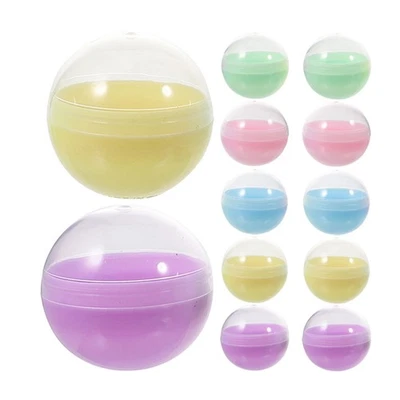  100 capsule giocattolo sfuse: contenitori rotondi in plastica trasparente da 28 - Immagine 1 di 4
