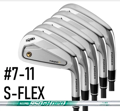 HONMA MENS TR20P IRON #7-11 SET S-FLEX N.S.PRO 950GH neo STEEL SHAFT 5 CLUBS SET - Image 1 of 4