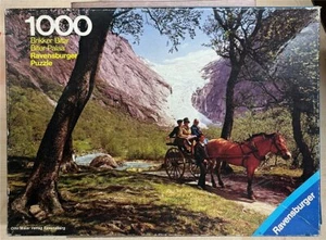 1000 Pieces Jigsaw Puzzle, RAVENSBURGER, "Briksdalsbreen, Norwegen" - Picture 1 of 6