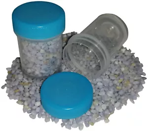 10 Schraubdosen Kunststoffdosen Labordosen transparent 35ml Runddose Labor Blau - Bild 1 von 6