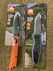 Ozark Trail 7.5 Folding Knife,D2 Steel Blade,4.25”Handle,Belt Clip(Free 1 Knife) - Picture 1 of 7