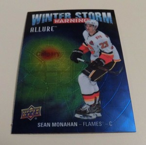 2019-20 UPPER DECK ALLURE WINTER STORM WARNING #WSW-18 SEAN MONAHAN INSERT CARD 