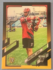 Tanner Cook RC 15/25  Black Parallel 2021 Topps Premier Lacrosse League PLL
