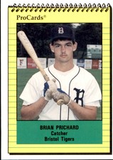 1991 Bristol Tigers ProCards #3608 Brian Prichard Cincinnati Ohio OH Card