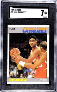 1987-88 Fleer Brad Daugherty #25 SGC 7 Rookie RC - Picture 1 of 2