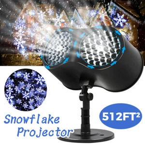 Snowflake Projector Light Christmas Decoration Xmas Party Laser LED Stage Lamp - Picture 1 of 13