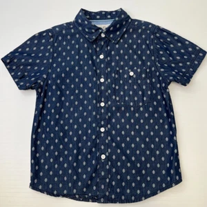 Sovereign Code Button Up Boy 4T Polka Dot Diamond Cotton Pocket Shirt Core No - Picture 1 of 14