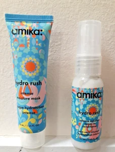 Amika Hydro Rush Intense Moisture Leave-in Conditioner & Moisture Mask - SET