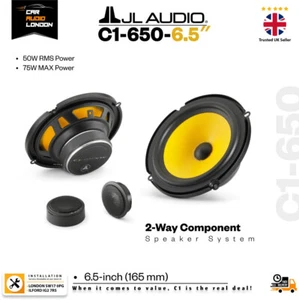 JL Audio C1-650 C1 Series 6.5" 2-Way Component Speaker System - 75W Max, 50W RMS - Picture 1 of 9