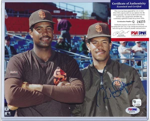 12x All-Star Roberto Alomar Signed 8x10 Padres Baseball Photo PSA COA w Sandy Jr - Picture 1 of 10
