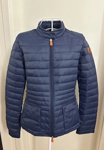 Save The Duck Jacke Size 4/ M-L Blau Steppjacke Vegan - Bild 1 von 10
