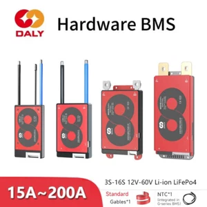 Daly BMS 3S-16S 12V-60V 15A-200A Li-ion LiFePo4 BMS Common Port with Balance NTC - Picture 1 of 24