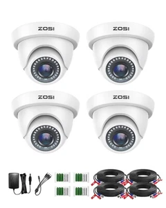 ZOSI 4x 1080P Dome Security Camera CCTV Video Home 2.0MP Outdoor IR Night Vision - Picture 1 of 11