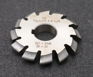 DOLD Rollkettenrad-Formfräser Teilung= 9,525mm= 3/8" RollenØ= 5,08mm Profil III - Bild 1 von 8