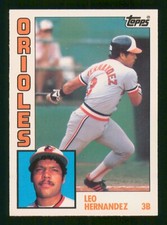 LEO HERNANDEZ 1984 TOPPS TIFFANY 84 NO 71 NRMINT+           15132