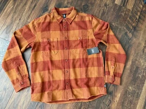 NEW Mountain Hardwear Plusher Flannel Shirt Men SZ Large Long Sleeve Button - Picture 1 of 2