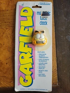 Extremely Rare 1978 GARFIELD sunbeam Magnetic Back Clock NIB - Picture 1 of 3