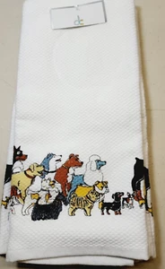 Deborah Connolly Designs Set of Two Kitchen Towels Dog Design - Picture 1 of 3