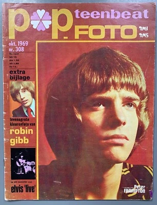POPFOTO 1969 DUTCH MUSIC MAGAZINE ROLLING STONES Frampton ELVIS PRESLEY COMEBACK - Image 1 of 4