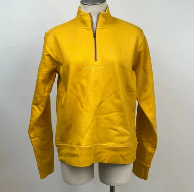 Obey Women's Mock Neck Sweatshirt Anya Pullover Mustard Size M NWT - Image 1 of 2